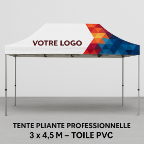 Tente pliante proCTS 3x4,5m Full Print