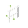 Store Vertical STAR PVC Cristal