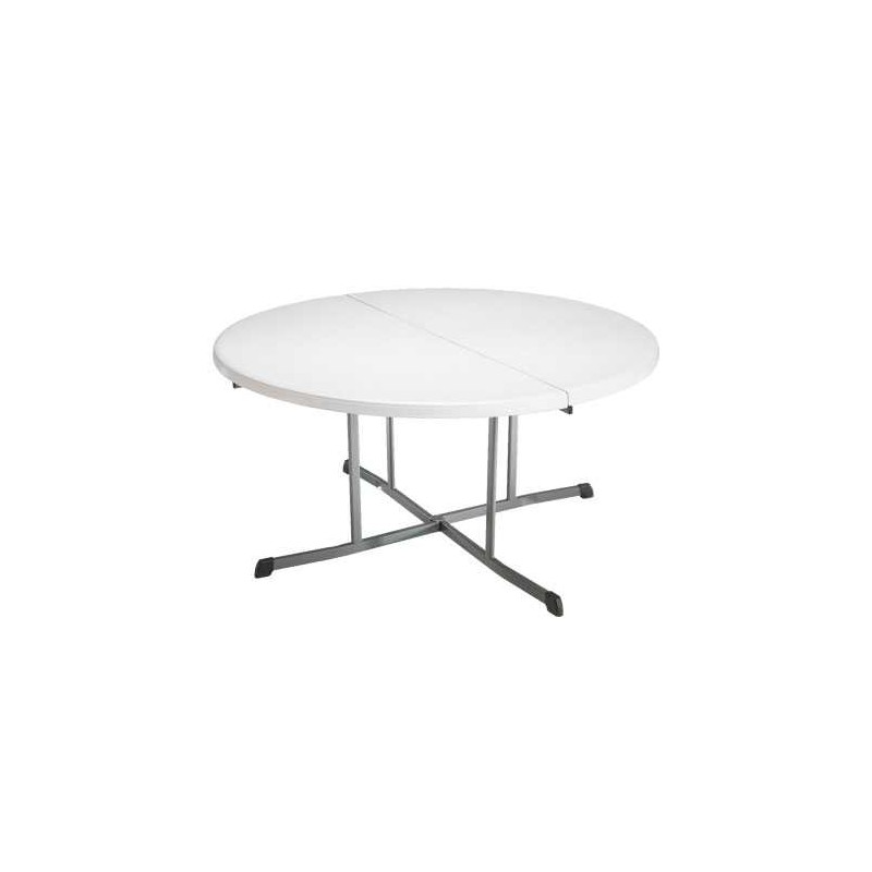 Table Ronde Pliante en 2 – 152 cm