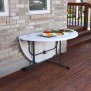 Table Ronde Pliante en 2 – 152 cm