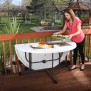 Table Ronde Pliante en 2 – 152 cm