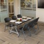 Table Pliante Rectangulaire Encastrable 183x76 cm