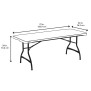 Table Pliante Rectangulaire Encastrable 183x76 cm